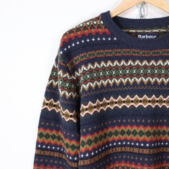 ❌SOLD❌barbour case fair isle crew neck sweater XL - Picture 2 of 8